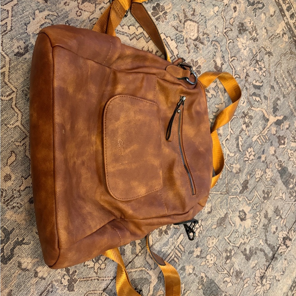 Brown Leather Backpack for Men - Classic Everyday Carry